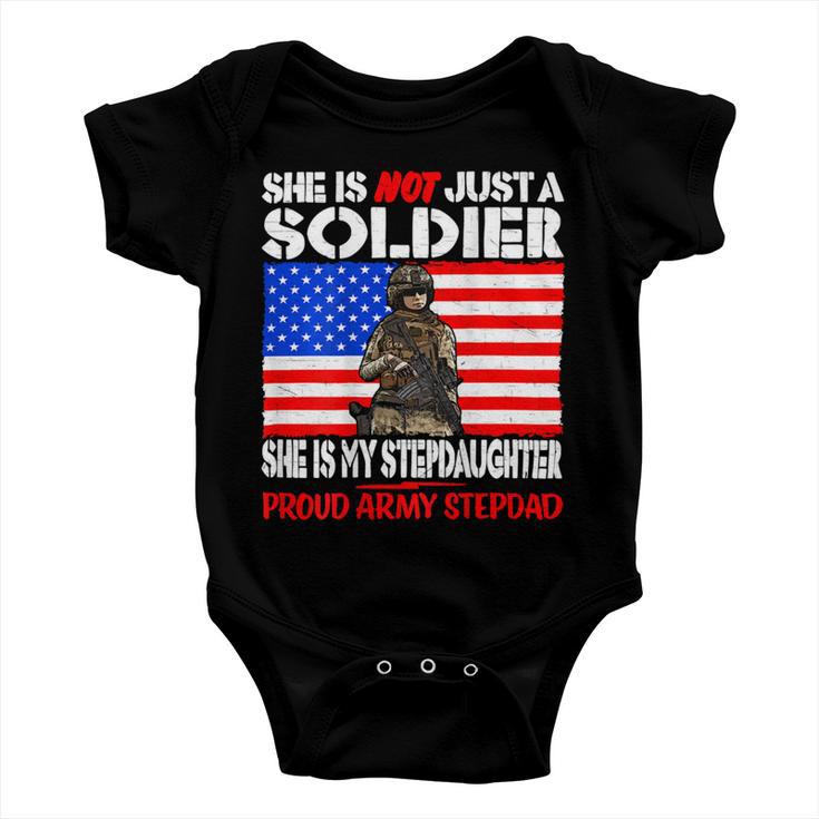 My Stepdaughter Is A Soldier Proud 682 Shirt Baby Onesie