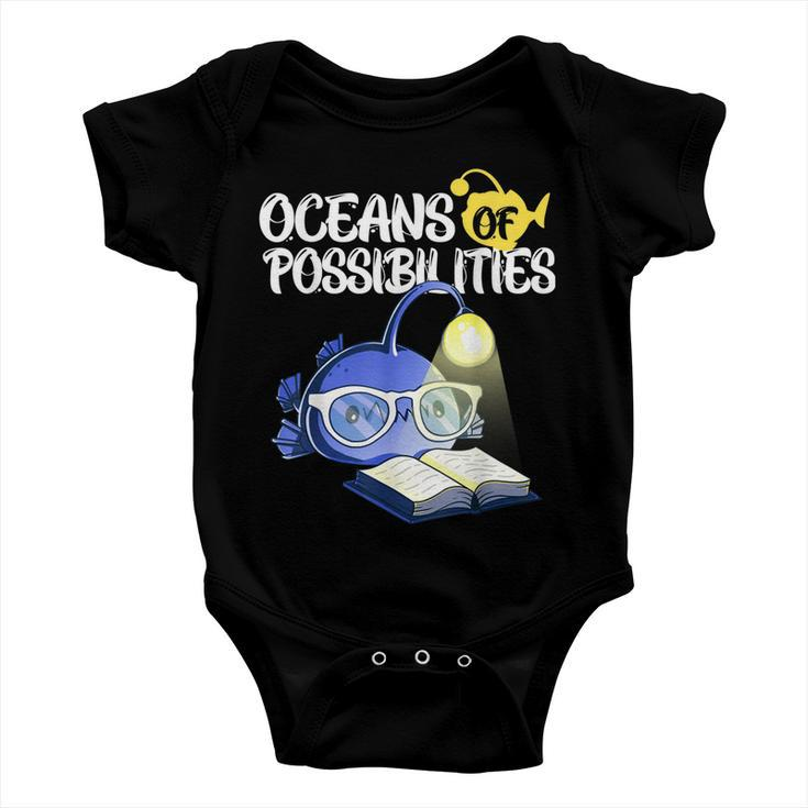 Oceans Of Possibilities Summer Reading 2022 Anglerfish Kids Baby Onesie