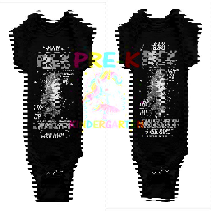 So Long Pre-K Kindergarten Here I Come Graduation Girls 2022 Baby Onesie