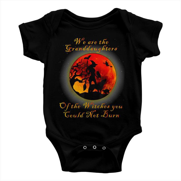 We Are The Granddaughters Of The Witches You Could Not Burn 212 Shirt Baby Onesie