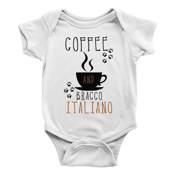 Coffee And Bracco Italiano Baby Onesie