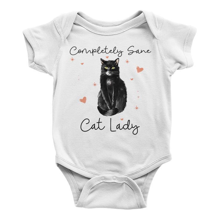 Completely Sane Cat Lady Cat Lover Baby Onesie