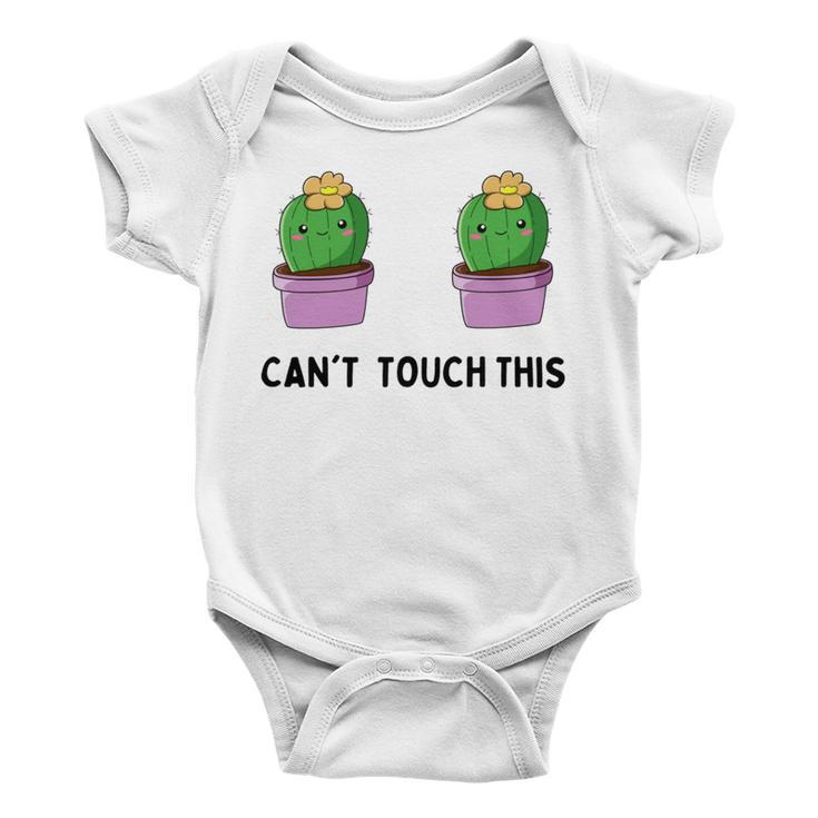 Funny Cactus Cant Touch This Baby Onesie