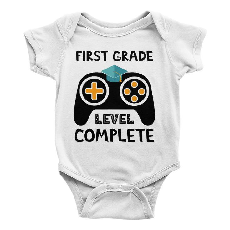 Funny First Grade Level Complete 2022 Last Day End Of School Baby Onesie