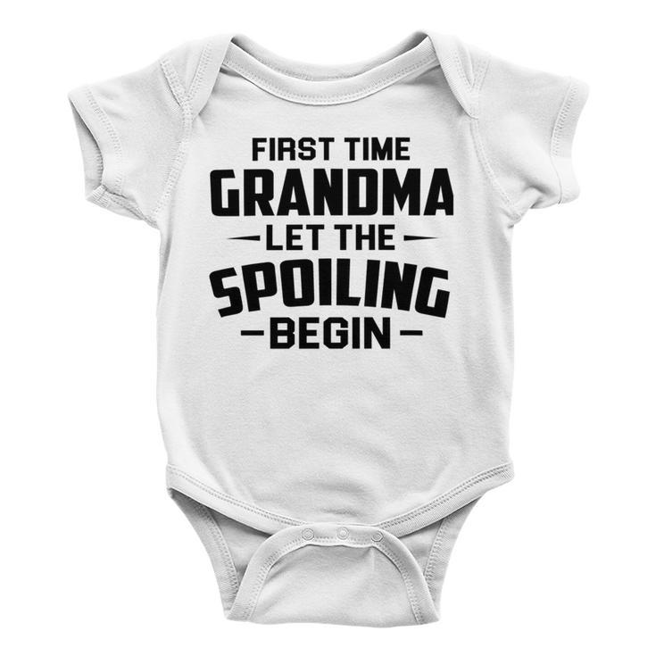 Grandma Let The Spoiling Begin Gift First Time Grandma Baby Onesie