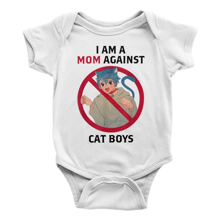 I Am A Mom Against Cat Boys V2 Baby Onesie