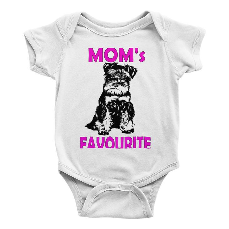 Miniature Schnauzer At Home Moms Favourite Multi Tasking Dog Baby Onesie