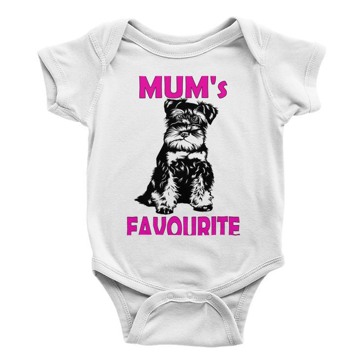 Miniature Schnauzer At Home Mums Favourite Multi Tasking Dog Baby Onesie