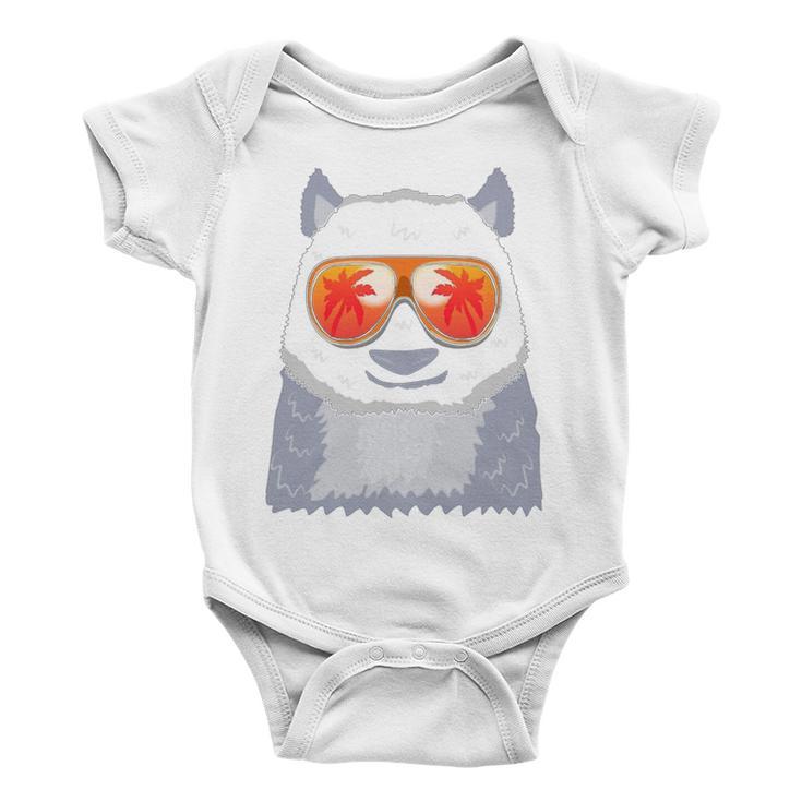 Panda Bear Sunglasses Beach Summer Sleeveless Top 210 Shirt Baby Onesie