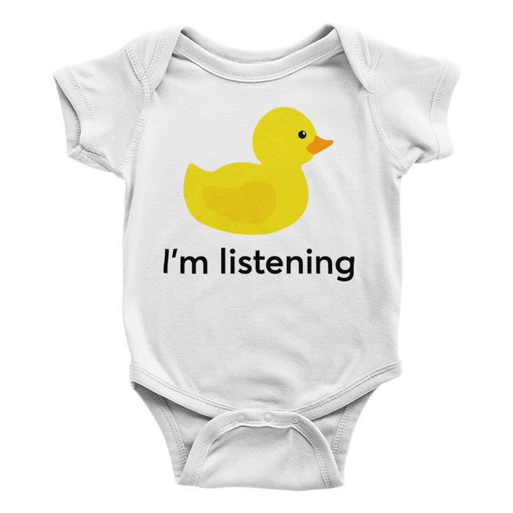 Programmer Rubber Duck Sticker Baby Onesie