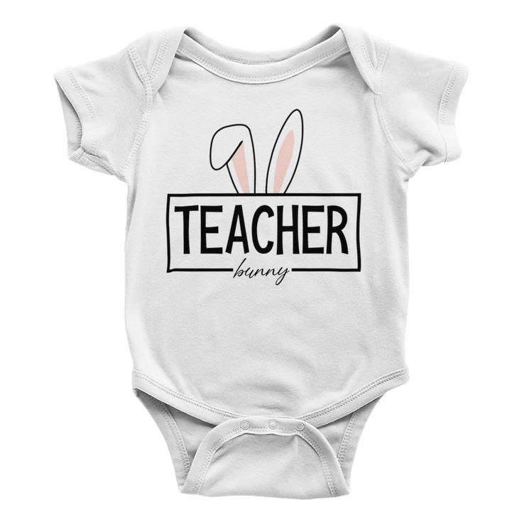 Teacher Bunny Easter Baby Onesie