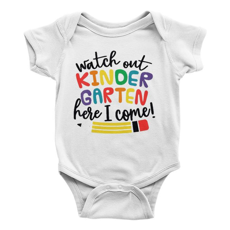 Watch Out Kindergarten Here I Come Kindergarten Baby Onesie