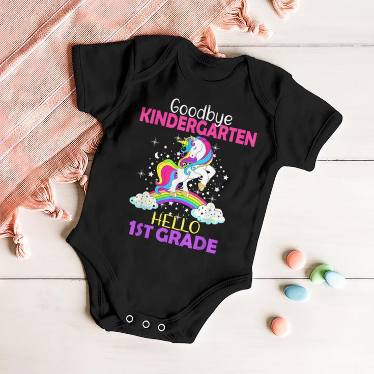 Goodbye Kindergarten Hello 1St Grade Unicorn Girls 2022 Baby Onesie