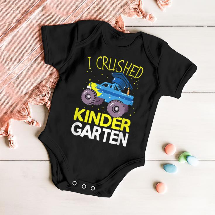 I Crushed Kindergarten Monster Truck Graduation Boys Baby Onesie