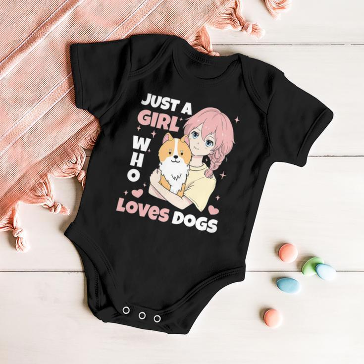 Just A Girl Who Loves Dogs Cute Corgi Lover Outfit & Apparel Baby Onesie