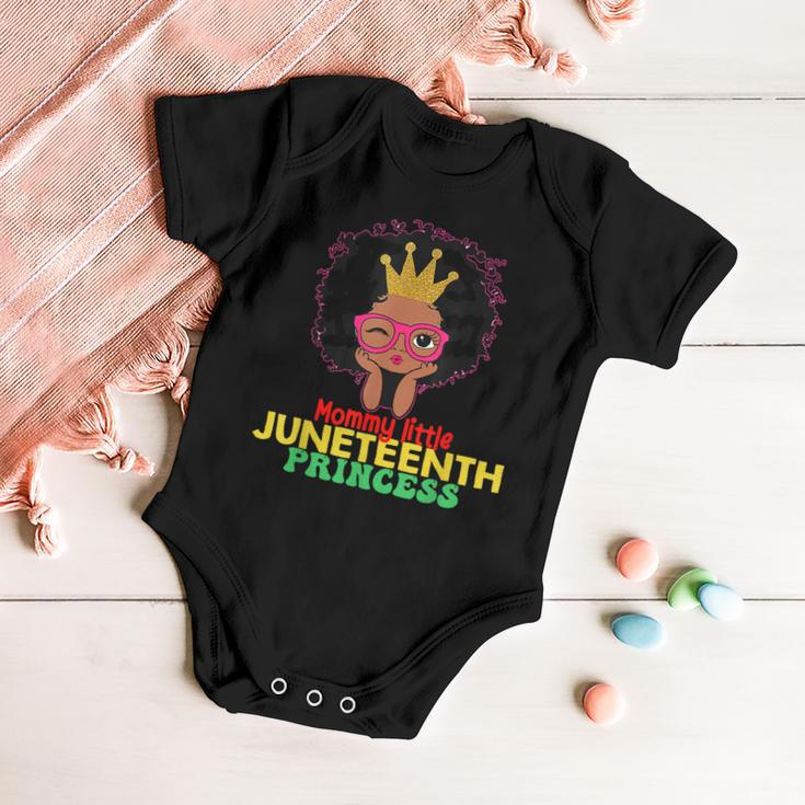 Mommy Little Junenth Princess Celebrate 19Th Black Girl Baby Onesie