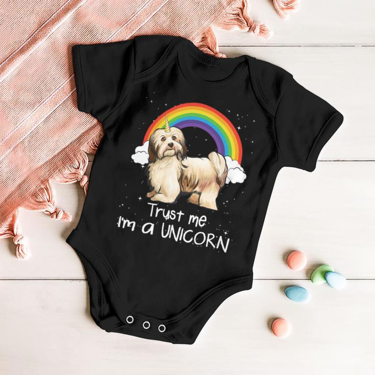 Rainbow Havanese Trust Me Im A Unicorn Dog Baby Onesie