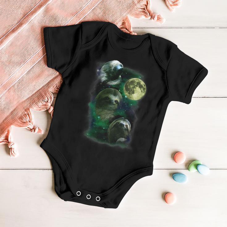 Sloth Moon Funny Parody Nap Sloth Lazy 850 Shirt Baby Onesie