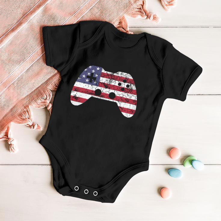 Video Game Gamer 4Th Of July Independence Day Baby Onesie