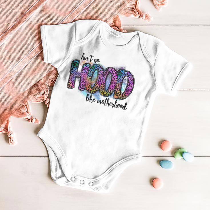 Aint No Hood Like Motherhood Graphic Design Baby Onesie