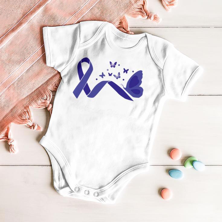 Alopecia Warrior Butterfly Blue Ribbon Alopecia Support Alopecia Awareness Baby Onesie