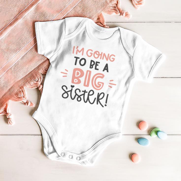 Baby Shower Text Design Im Going To Be A Big Sister Baby Onesie