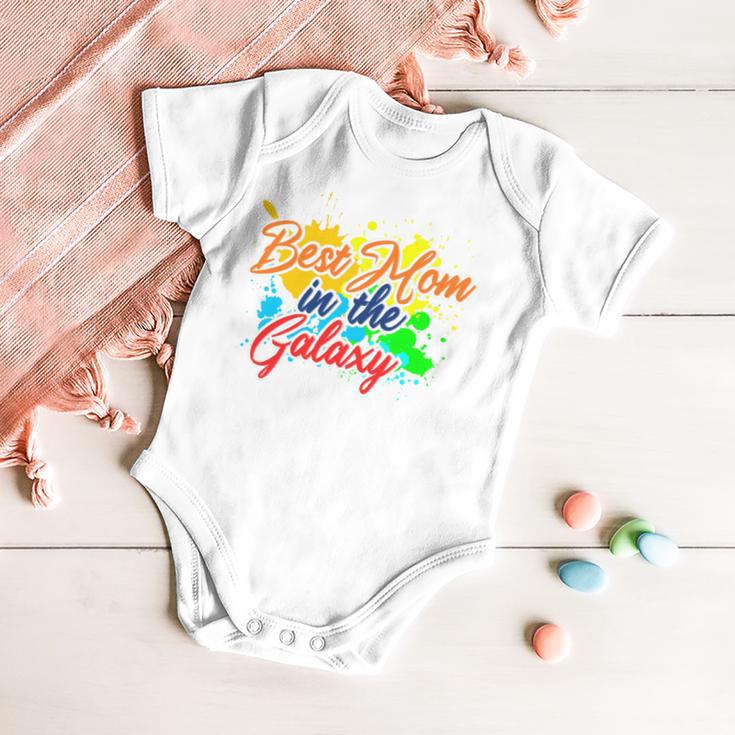 Best Mom In The Galaxy Gift For Mothers Baby Onesie