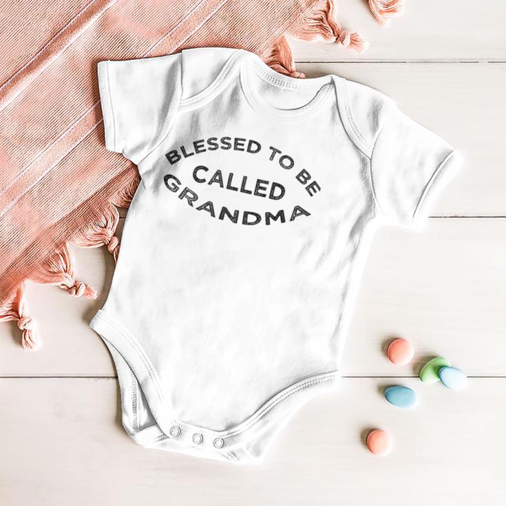 Blessed To Be Called Grandma Sticker Baby Onesie