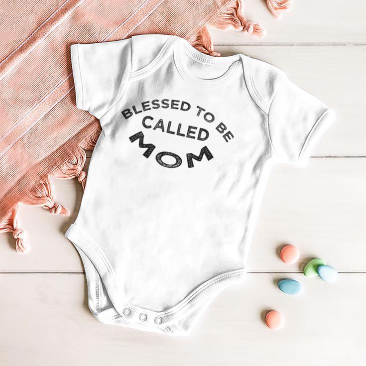 Blessed To Be Called Mom Sticker Baby Onesie