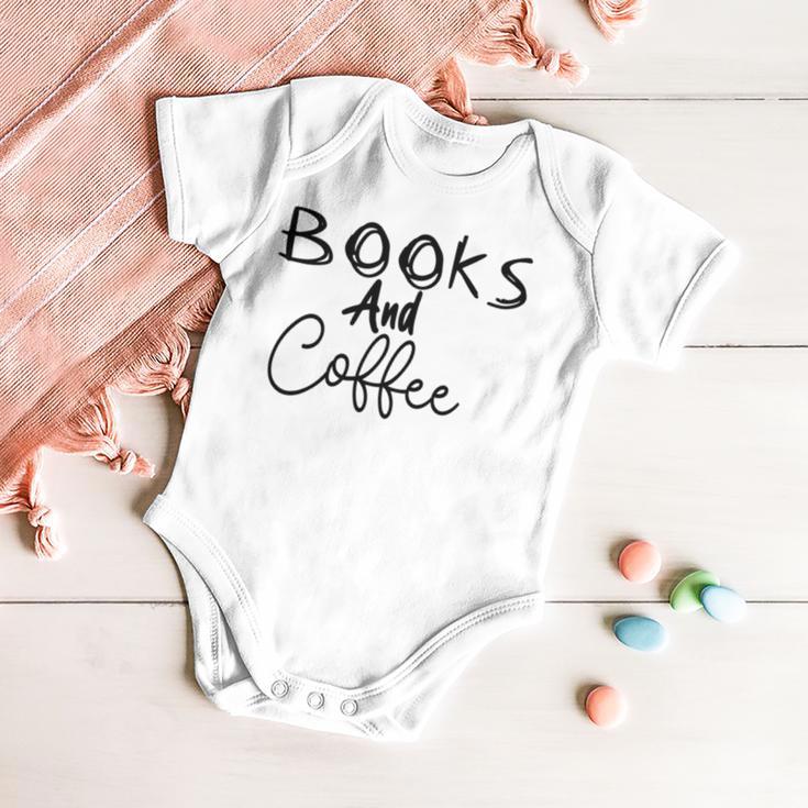 Books And Coffee Books Lover Tee Coffee Lover Gift For Books Lover Gift For Coffee Lover Book Readers Gift Baby Onesie