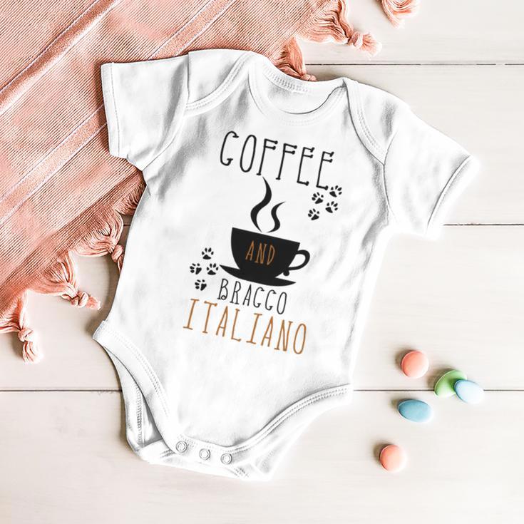 Coffee And Bracco Italiano Baby Onesie