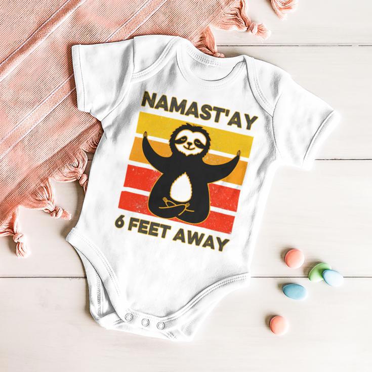 Funny Cute Sloth Yoga Namastay Social 863 Shirt Baby Onesie