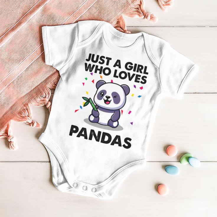 Funny Just A Girl Who Loves Pandas 651 Shirt Baby Onesie