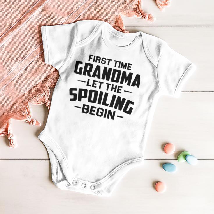 Grandma Let The Spoiling Begin Gift First Time Grandma Baby Onesie