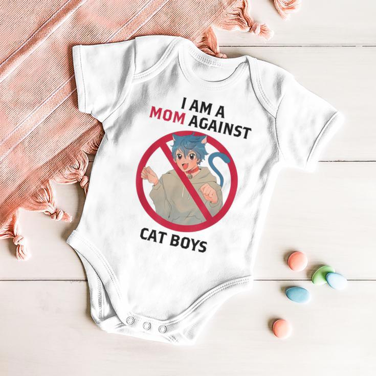 I Am A Mom Against Cat Boys Baby Onesie