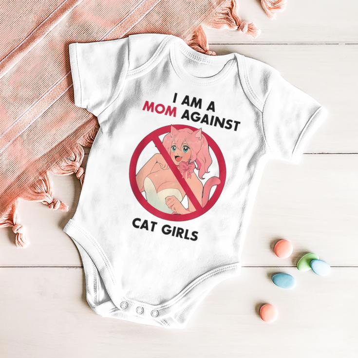 I Am A Mom Against Cat Girls Baby Onesie