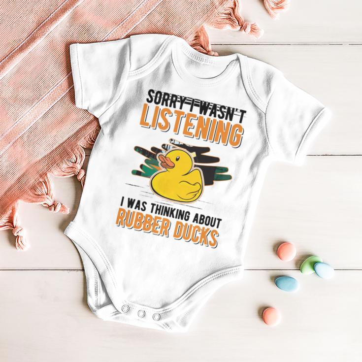 I Was Thinking About Rubber Ducks Baby Onesie