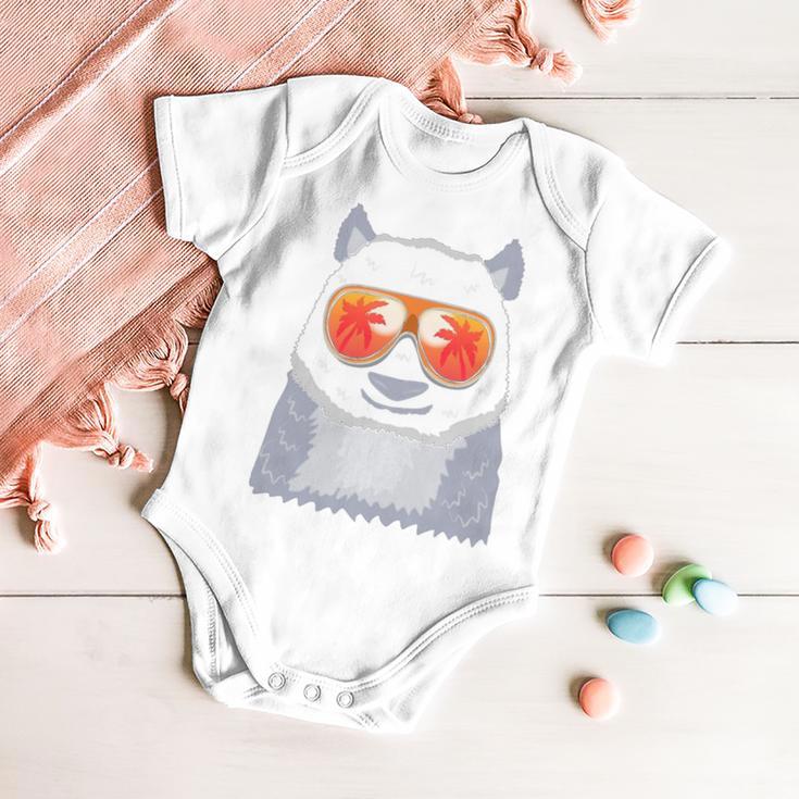 Panda Bear Sunglasses Beach Summer Sleeveless Top 210 Shirt Baby Onesie