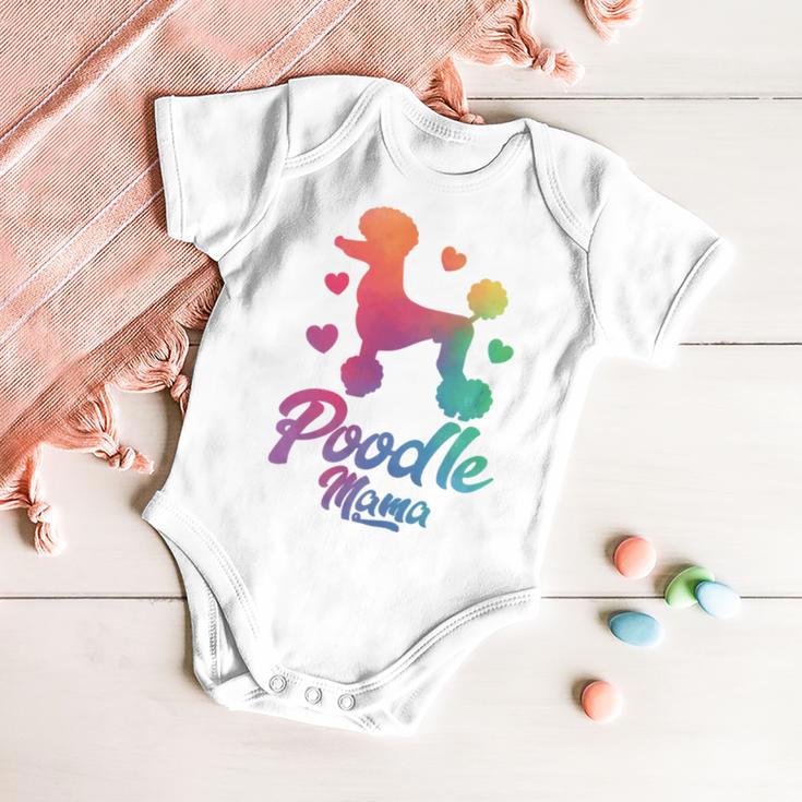 Poodle Mama Colorful Poodle Dog Mom Baby Onesie