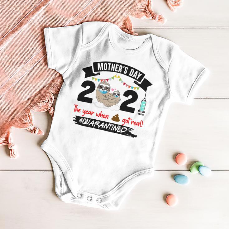 Sloth Mothers Day 2021 The Year When 848 Shirt Baby Onesie