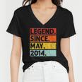 8Th Birthday Gifts Legend Since May 2014 8 Years Old Women V-Neck T-Shirt