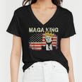 Anti Joe Biden Ultra Maga The Return Of The Great Maga King V2 Women V-Neck T-Shirt