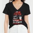 Coffin Name Halloween Horror Gift If Coffin Cant Fix It Were All Screwed Women V-Neck T-Shirt