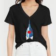 Empire State Building Clown State Of New York Women V-Neck T-Shirt