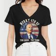 Funny Biden Merry 4Th Of You Know The Thing Anti Biden Women V-Neck T-Shirt