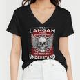 Langan Name Shirt Langan Family Name Women V-Neck T-Shirt