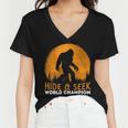 Market Trendz Bigfoot Hide And Seek Champion 405 Trending Shirt Women V-Neck T-Shirt