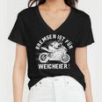 Motorcycle Racing Machines Motif With 486 Shirt Women V-Neck T-Shirt