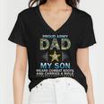 My Son Wears Combat Bootsproud Army 690 Shirt Women V-Neck T-Shirt