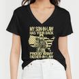 My Soninlaw Has Your Back Proud Army 688 Shirt Women V-Neck T-Shirt